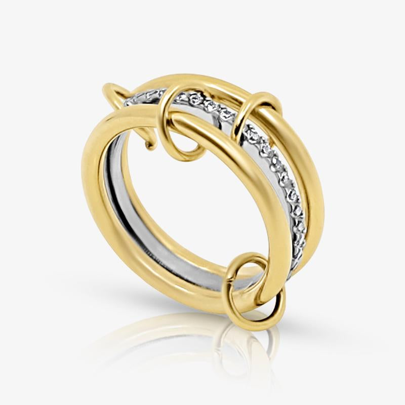 EVRY JEWELS Gold or Silver Plated Women'S Hypoallergenic Viral Stacked Rings